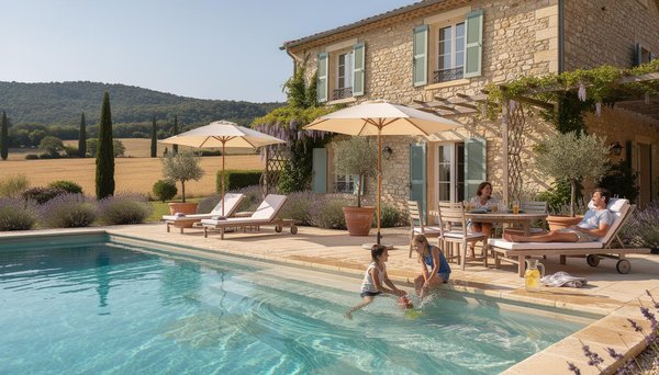 Location de vacances avec piscine dans le Luberon : le Petit Miracle, un havre pour toute la famille